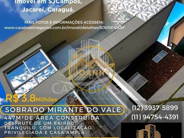 #SO0118 - Sobrado para Venda em Jacareí - SP - 2