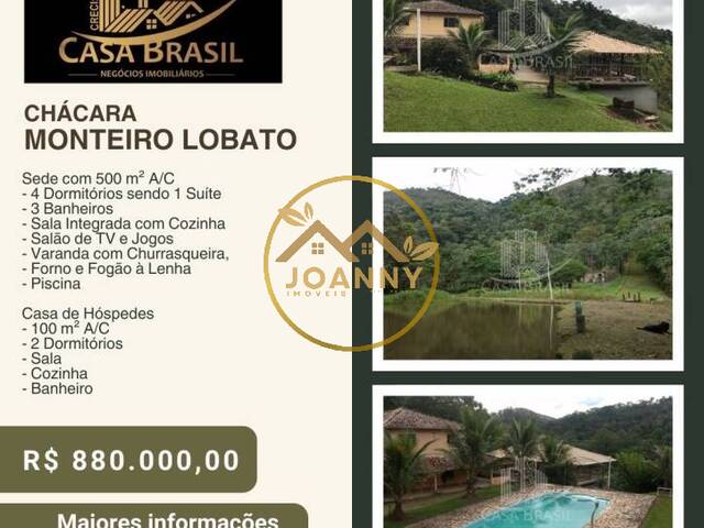 #SI0008 - Sítio para Venda em Monteiro Lobato - SP - 1