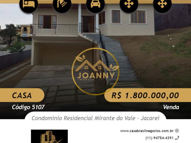 #5107 - Casa para Venda em Jacareí - SP