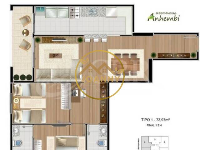 #AP04599 - Apartamento para Locação em São José dos Campos - SP - 2